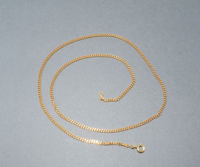18k (750/°°) yellow gold curb chain with...