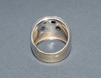 POIRAY - Ball ring in 18k (750/°°) white...