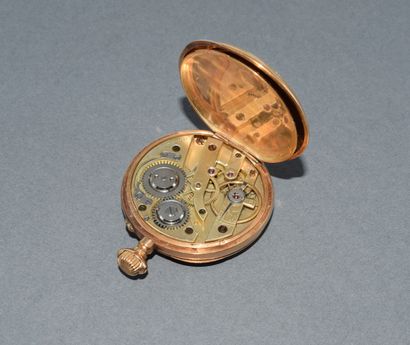 18K (750/°°) yellow gold collar WATCH with...