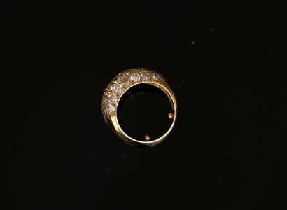 JONC RING in 18K (750/°°) yellow gold with...
