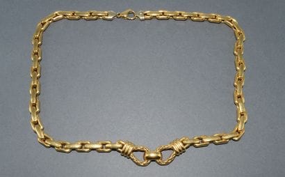 COLLAR in 18k (750/°°) yellow gold with eagle's...