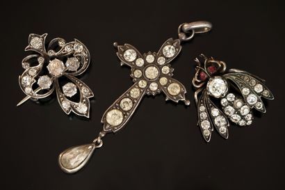 ENSEMBLE en argent, poinçons sanglier et...