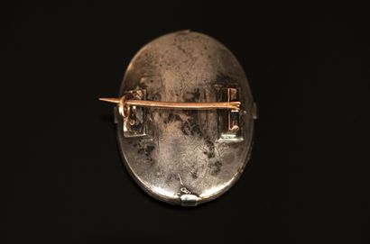 BROCHE en argent, poinçon cygne, épingle...