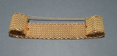 BRACELET MANCHETTE en or jaune 18K (750/°°),...