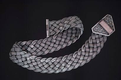 NECKLACE in silver min 800/°° formed by a...