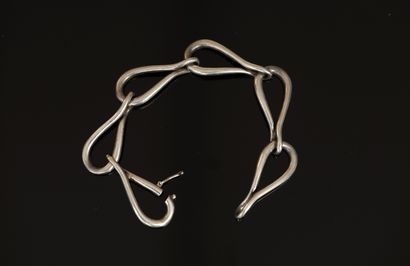 BRACELET in silver 800/°°, crab hallmark,...