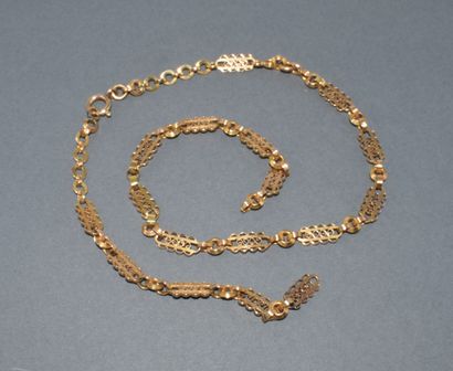 COLLAR in 18k (750/°°) yellow gold with eagle...