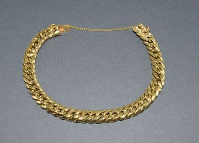 BRACELET in 18K (750/°°) yellow gold, eagle...