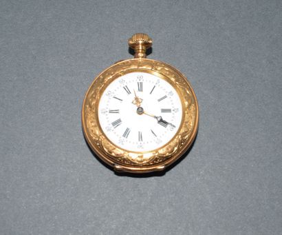18K (750/°°) yellow gold collar WATCH with...