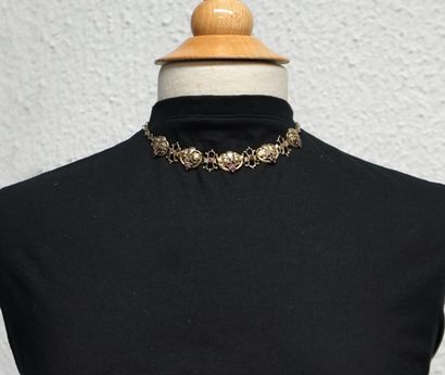COLLIER in silver and silver gilt min 800/°°...