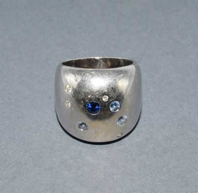 POIRAY - Ball ring in 18k (750/°°) white...
