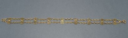 BRACELET in 18K (750/°°) yellow gold with...