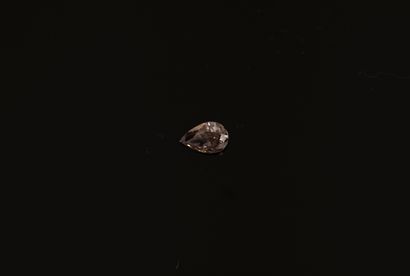 PEAR DIAMOND on paper, 0.53ct. AIG certificate...