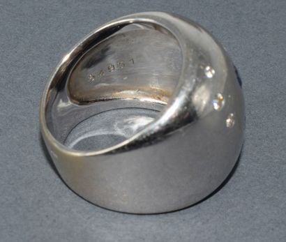 POIRAY - Ball ring in 18k (750/°°) white...