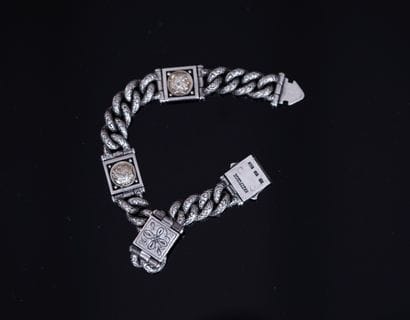 KONSTANTINO - BRACELET in silver and silver...