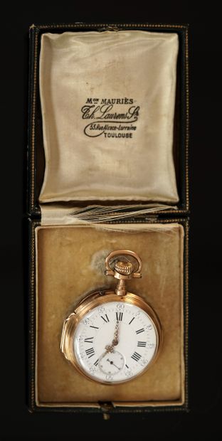 GOUSSET WATCH in 18K (750/°°) yellow gold,...