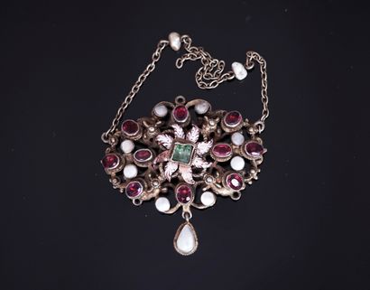 Incomplete pendentive in silver gilt min...