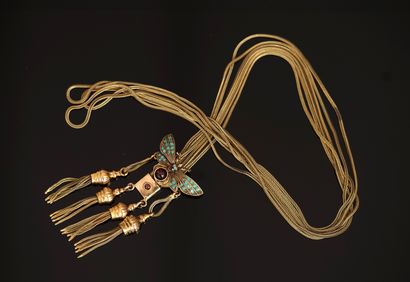 COLLIER NEGLIGE en or 14K (585/°°), poinçon...