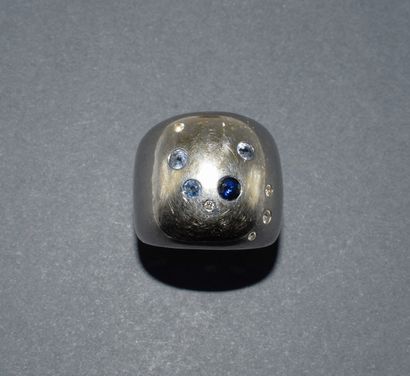 POIRAY - Ball ring in 18k (750/°°) white...