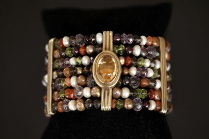 BRACELET MANCHETTE flexible ouvert formé...