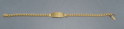 GOURMETTE in 18K (750/°°) yellow gold with...