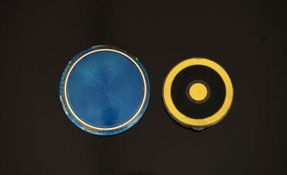 ENSEMBLE in silver min 800/°° and enamel...