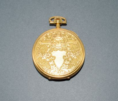 GOUSSET WATCH in 18K (750/°°) yellow gold,...