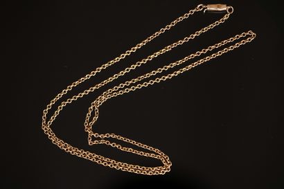 FINE CHAIN in 9K (375/°°) yellow gold, cloverleaf...