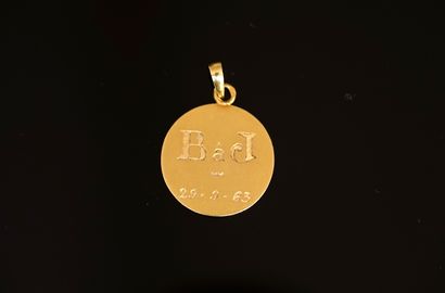 AUGIS - MEDAL OF LOVE in 18k (750/°°) yellow...