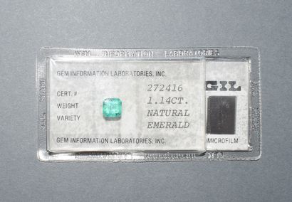 EMERAUDE UNDER SEAL with its GIL certificate...