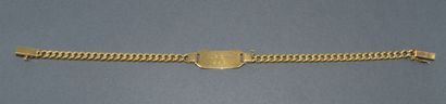 GOURMETTE in 18K (750/°°) yellow gold with...