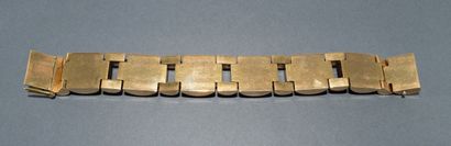 BRACELET TANK in 18K (750/°°) yellow gold,...