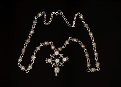 NECKLACE and PENDANT in silver min 800/°°...