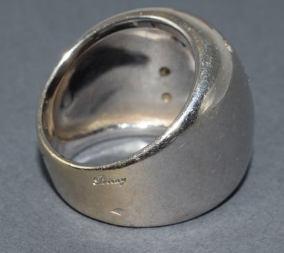 POIRAY - Ball ring in 18k (750/°°) white...