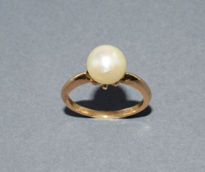 RING in 18k (750/°°) yellow gold with eagle...