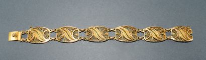 BRACELET en or jaune 18K (750/°°) poinçon...