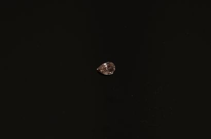 PEAR DIAMOND on paper, 0.53ct. AIG certificate...