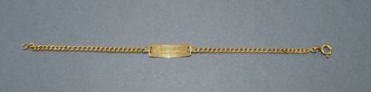 GOURMETTE in 18K (750/°°) yellow gold with...