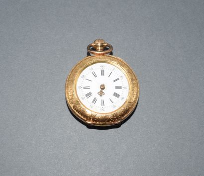 18K (750/°°) yellow gold collar WATCH with...