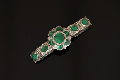 BRACELET articulé en argent min 800/°° poinçon...