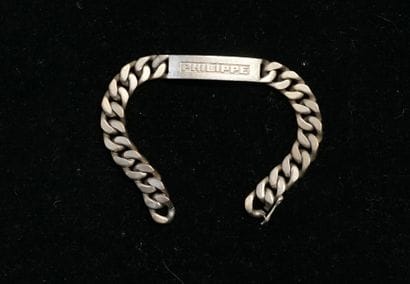 GOURMETTE en argent 800/°° marquée 