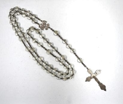 RELIGIOSA - GRAND CHAPELET en argent min...