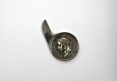 CHRISTOFLE - Coupe-papier en métal argent...