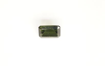 MOLDAVITE sur papier, taille rectangle, pour...