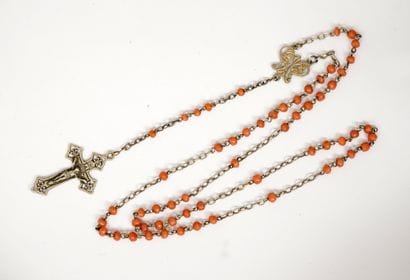 RELIGIOSA - CHAPELET en argent min 800/°°...