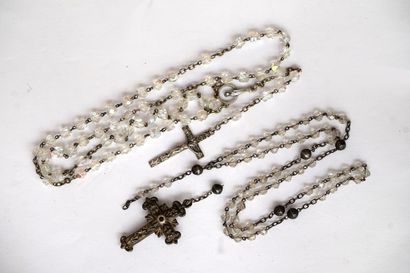 RELIGIOSA - ENSEMBLE comprenant 2 CHAPELETS...