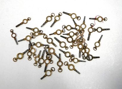ENSEMBLE de CLES de montres à gousset.