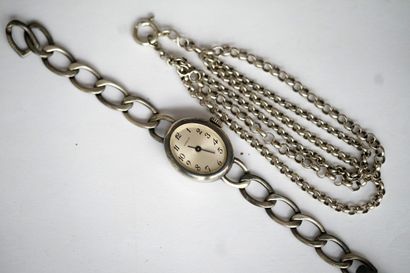 HIRNER - MONTRE bracelet de dame en argent...