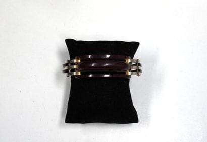 BRACELET vintage en métal argenté (anciennement...