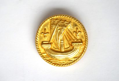 ARTHUS BERTRAND EDITEUR - BROCHE ronde en...